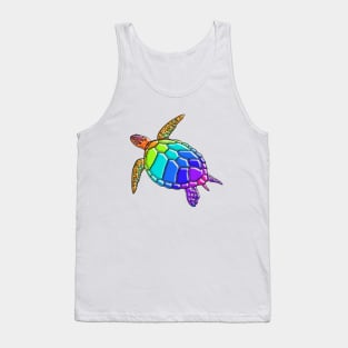 Rainbow Turtle Tank Top